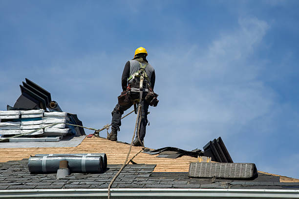 Professional Roofing technician working in Milmay, NJ